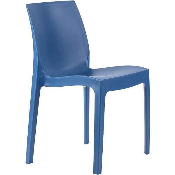 Strata Stackable Poly Chairs - Outdoor / Indoor - Blue