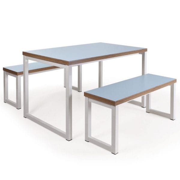 School Dining Table & Benches Set
