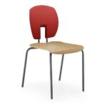 SE Curve Wood Seat Classroom Chairs