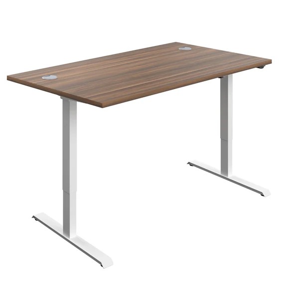 Economy Single Motor Sit to Stand Desk (FSC) - Beech, White, Grey Oak, Nova Oak