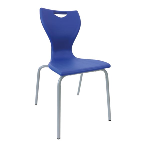 EN10 - Classic 4 Leg Classroom Chairs - Navy Blue