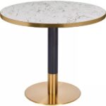 Luxor White Marble & Gold Bar & Dining Tables
