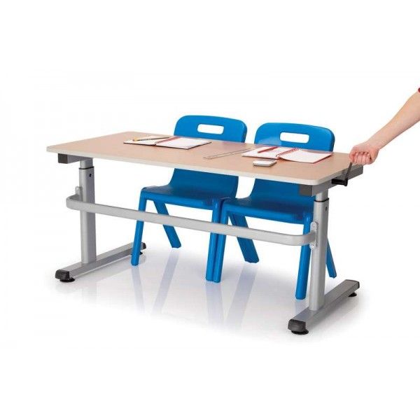 MT Height Adjustable HA200 School Tables - Durable PU Edge - Double Seater