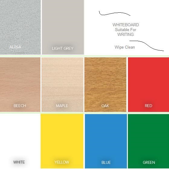Elite Height Adjustable Classroom Tables - 710 to 1000mm - Laminate Top Colours
