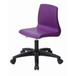 MT NP Height Adjustable Swivel Chairs - Purple