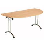 Union Semicircular Folding Table / Tilt Top Tables