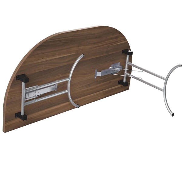 TC One Union Folding D-End Top Table - 1600 x 800mm - Detailed