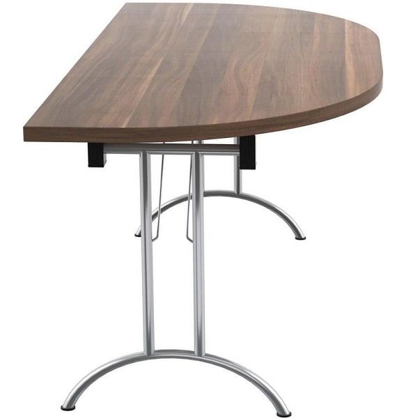 TC One Union Folding D-End Top Table - 1600 x 800mm - Side