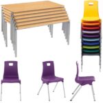 Furniture Package: Primary Classroom Desks and Chairs