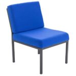 Rubic Reception Unit / Waiting Area Seating in Black or Blue Upholstery