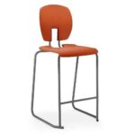 Curve Lab & Classroom Stools with Back