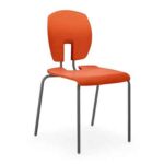 SE Curve Student Chairs for Classrooms - Flame