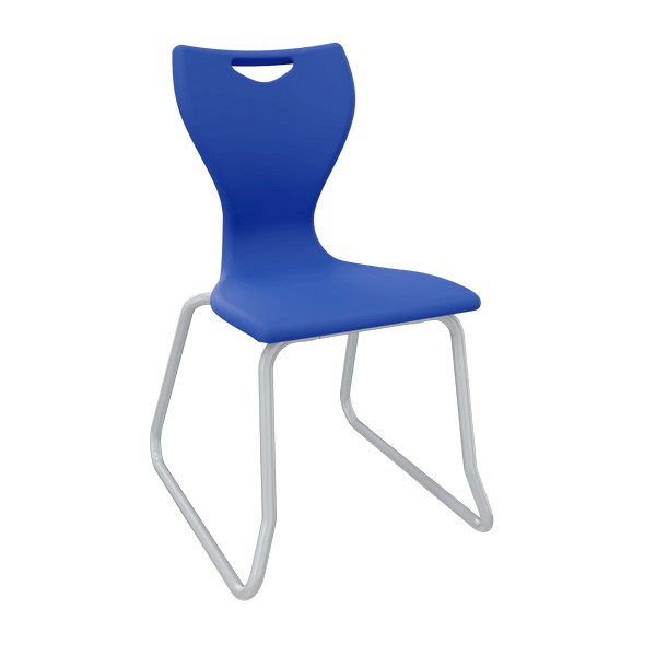 EN Classic Skid Base Chairs - Blue
