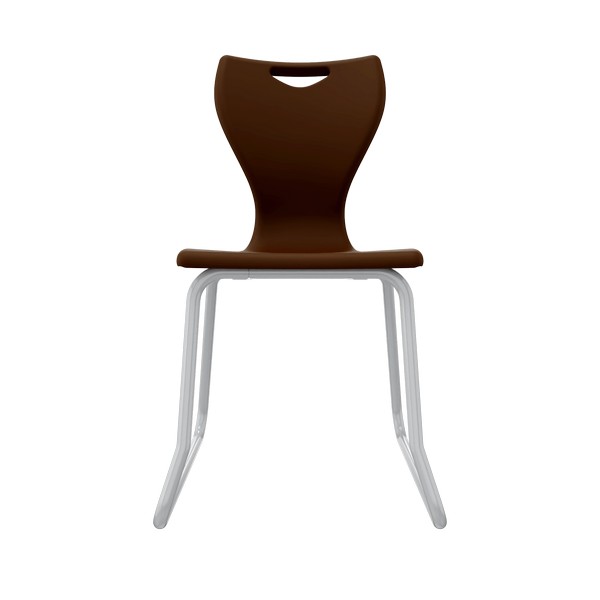 EN Classic Skid Base Chairs - Brown