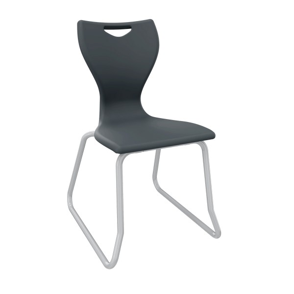 EN Classic Skid Base Chairs - Dark Grey
