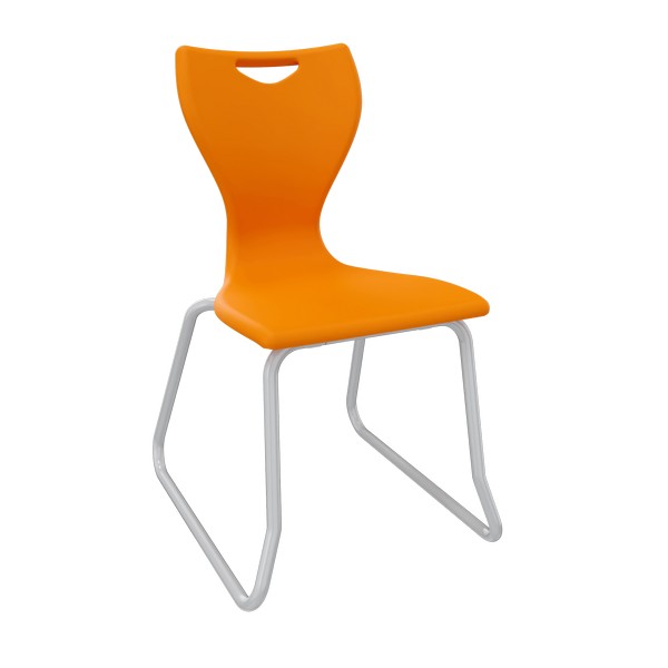 EN Classic Skid Base Chairs - Orange
