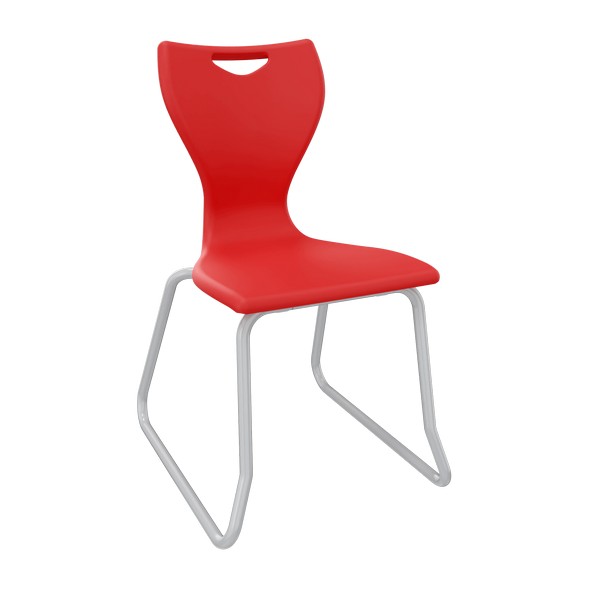 EN Classic Skid Base Chairs - Red