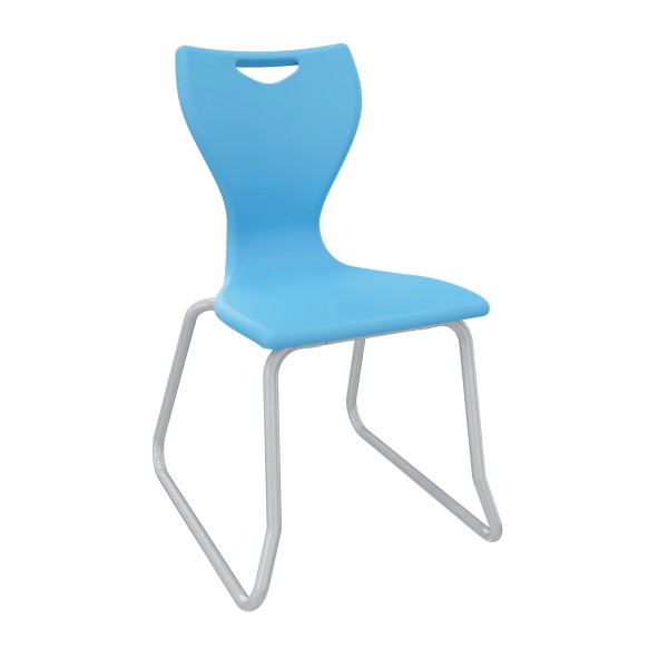 EN Classic Skid Base Chairs - Sky Blue