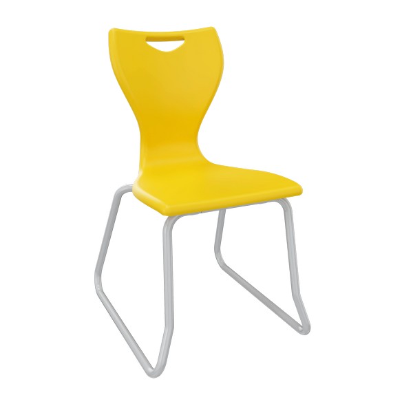 EN Classic Skid Base Chairs - Yellow