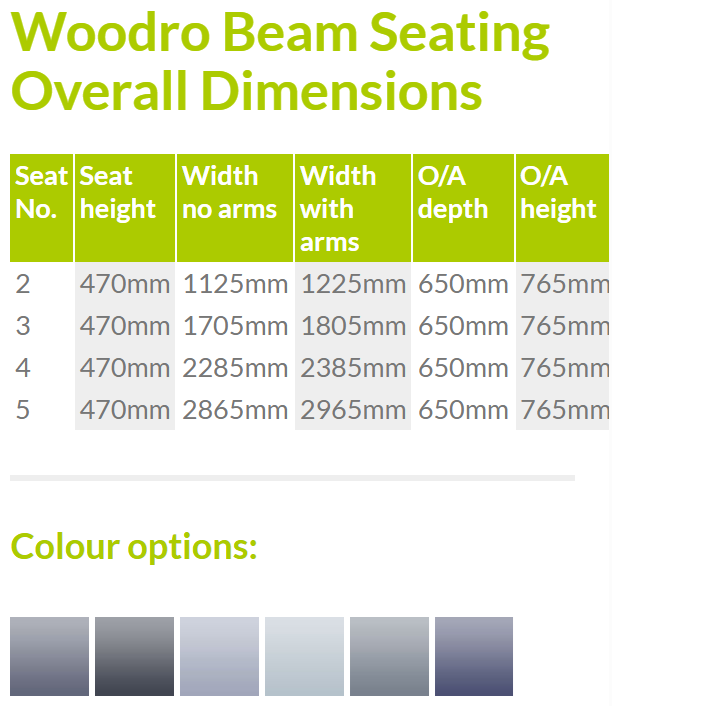 Woodro Outdoor Public Area Bench Seating with Back to Back Option
